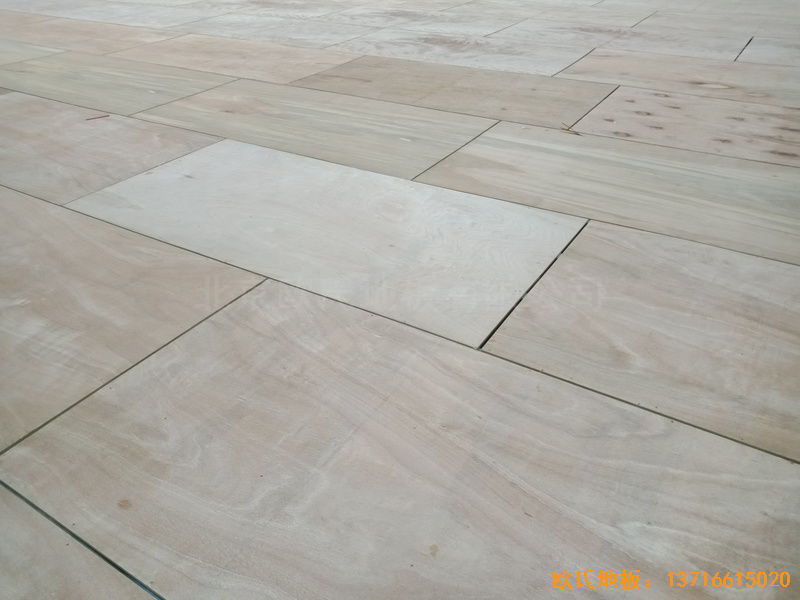 烏蘭浩特興安盟公安局運(yùn)動地板施工案例