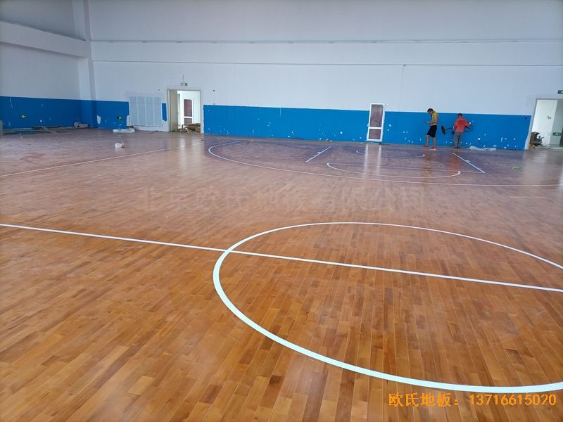 江蘇宿遷富民路學(xué)校體育木地板鋪設(shè)案例