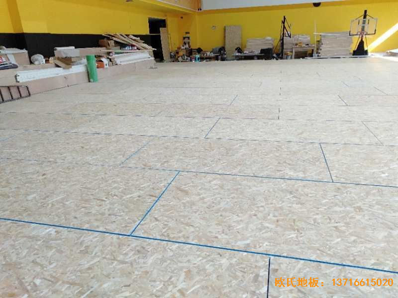 江蘇揚州海蘭德瓊花籃球館體育地板鋪設(shè)案例