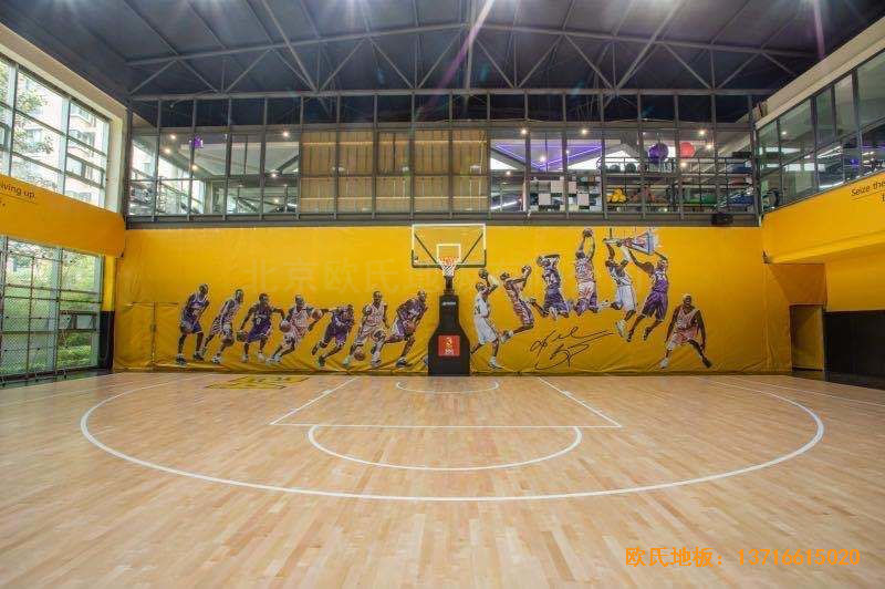 江蘇揚州海蘭德瓊花籃球館體育地板鋪設(shè)案例