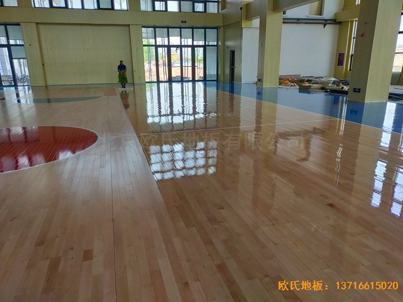 江蘇連云港消防隊運動地板鋪裝案例