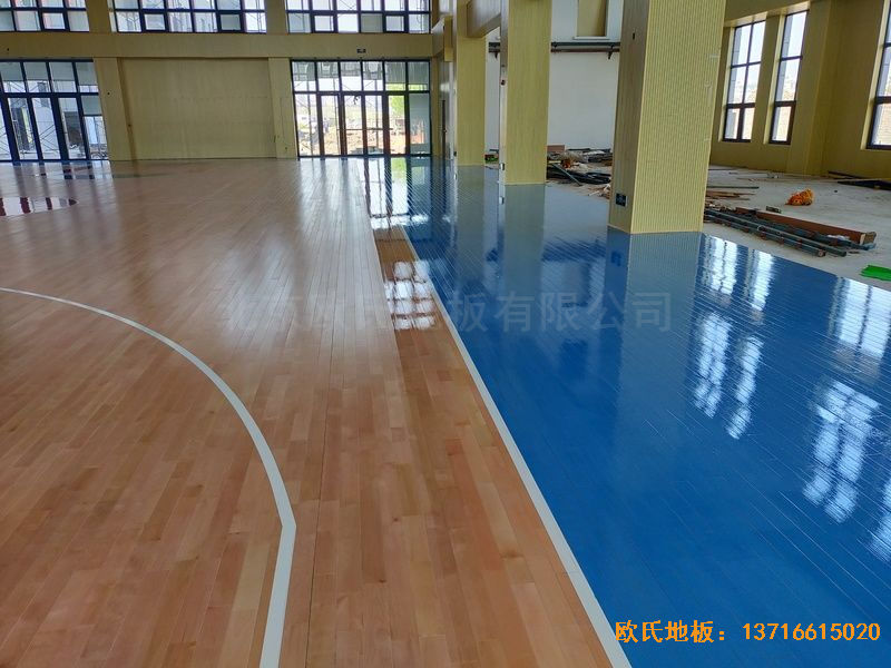 江蘇連云港消防隊運動地板鋪裝案例