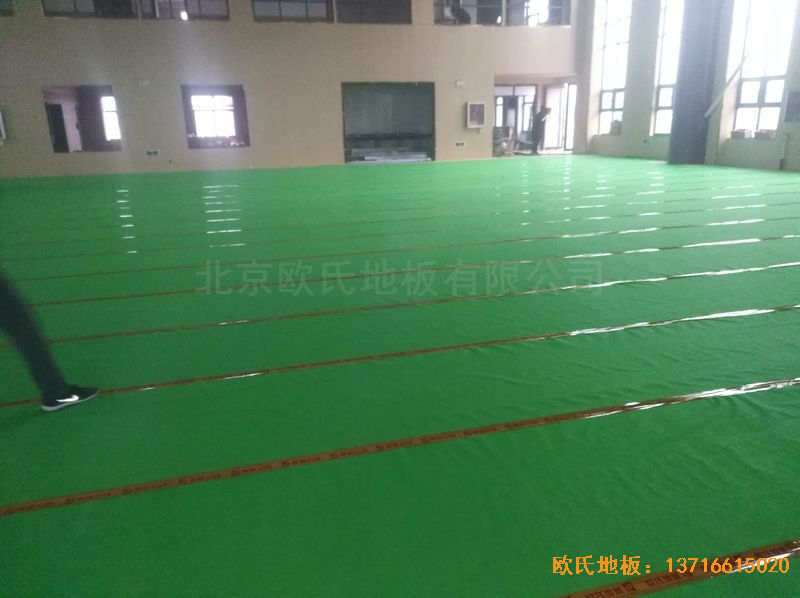河南新密市體育發(fā)展中心運(yùn)動木地板安裝案例