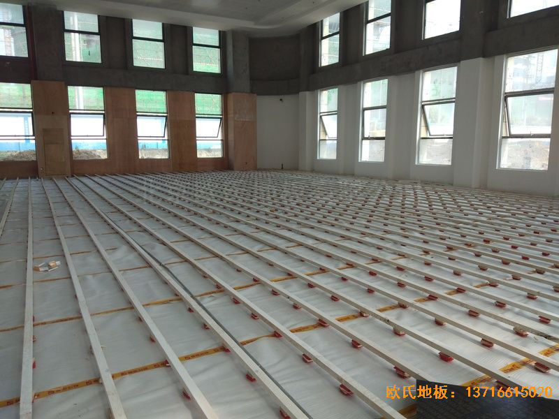 遵義仁懷市茅臺文體中心運動木地板安裝案例