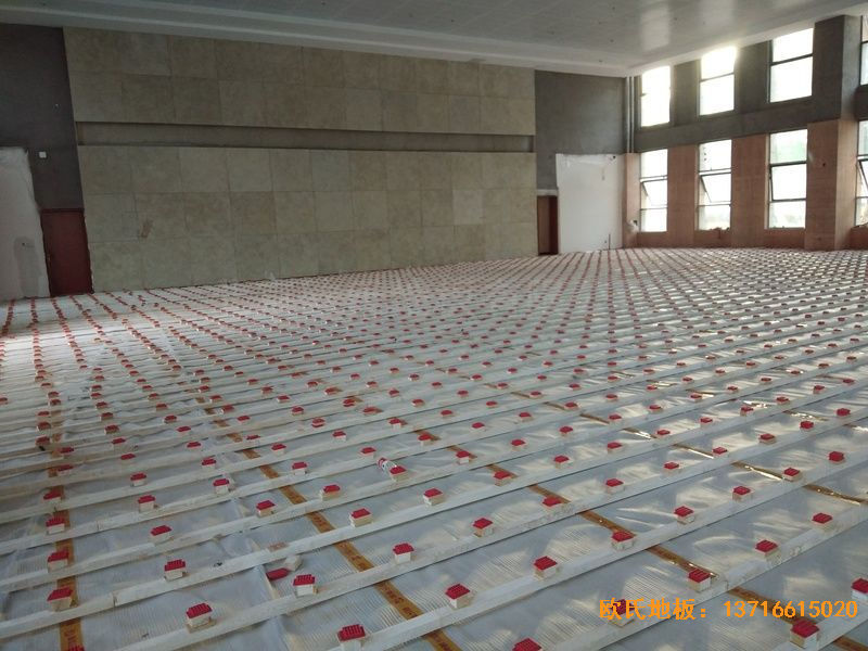 遵義仁懷市茅臺文體中心運動木地板安裝案例