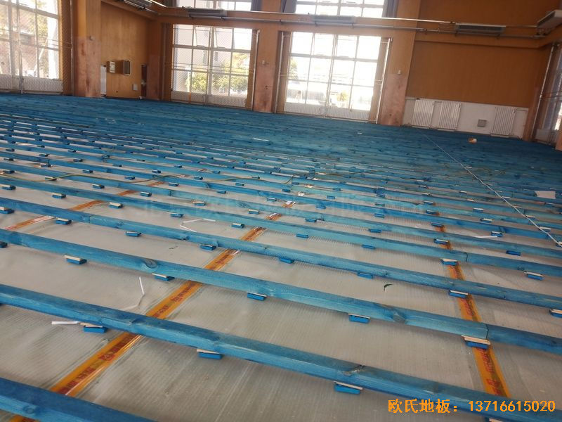 北京大興區(qū)團河路98號運動地板安裝案例