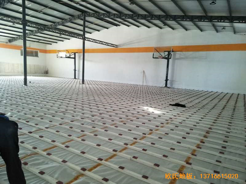 北京game on籃球館運(yùn)動(dòng)木地板安裝案例1