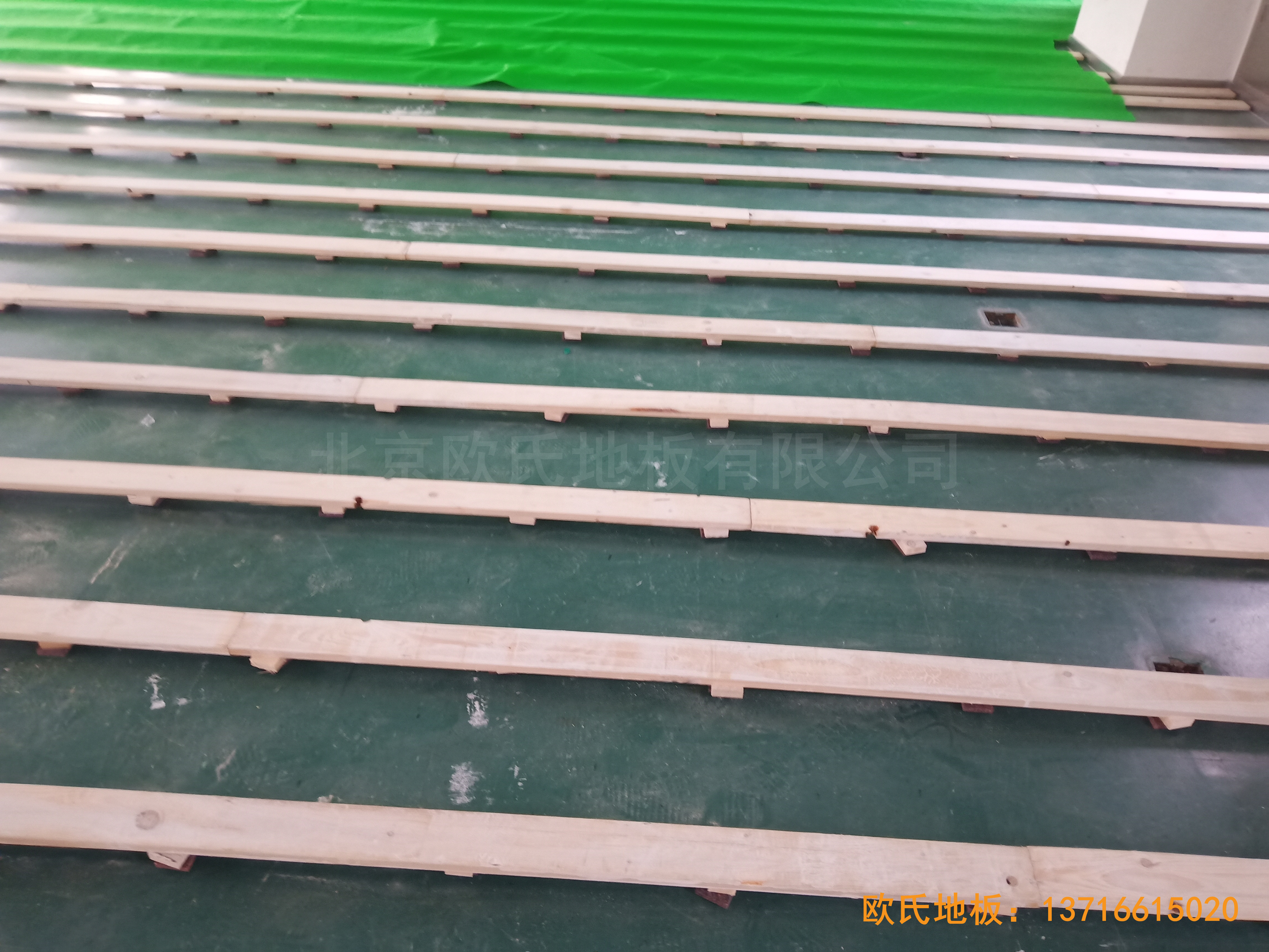 中國科學院技術研究所運動館體育木地板鋪裝案例2