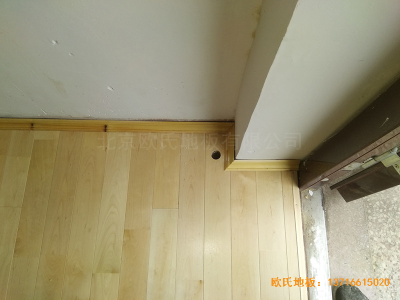 徐州北供電車間休閑館體育木地板施工案例2