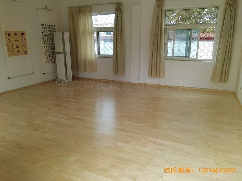 徐州北供電車間休閑館體育木地板施工案例3