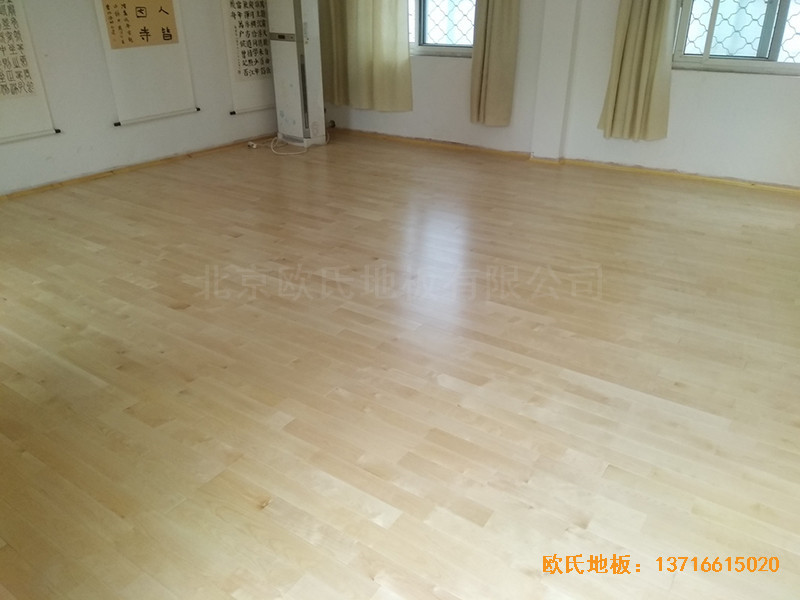 徐州北供電車間休閑館體育木地板施工案例6