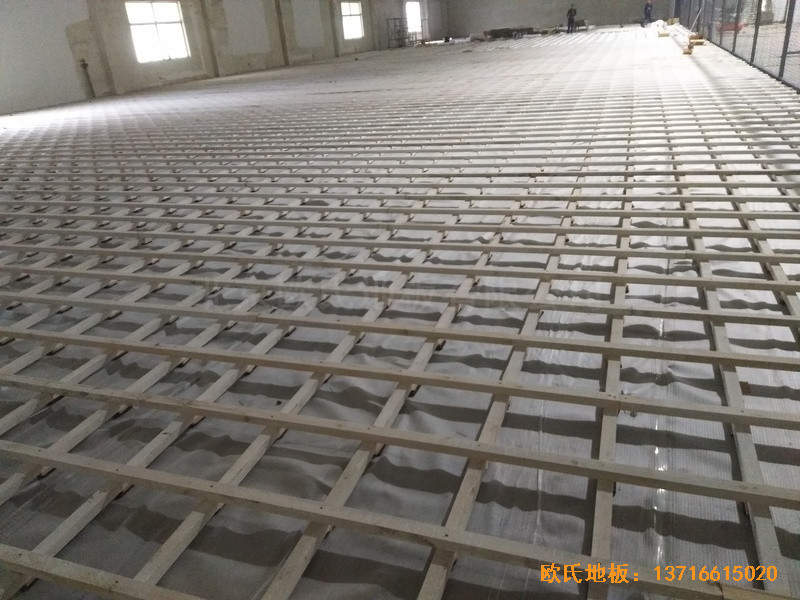 江蘇南通如東縣藍球樂園體育地板鋪設案例1