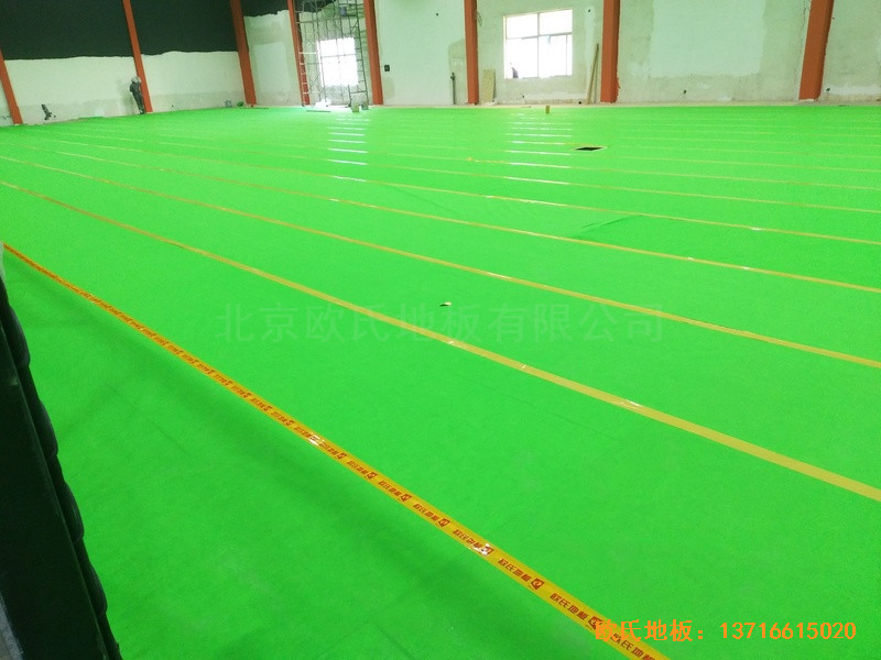 江蘇南通如東縣藍球樂園體育地板鋪設案例2