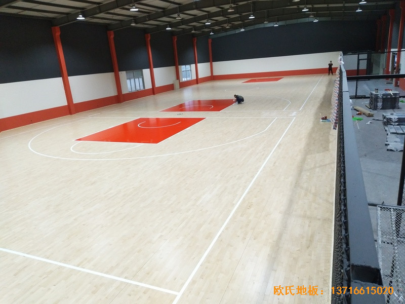 江蘇南通如東縣藍球樂園體育地板鋪設案例4