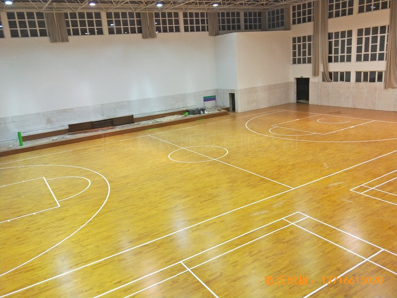 江蘇宿遷消防支隊(duì)籃球館體育地板鋪設(shè)案例3