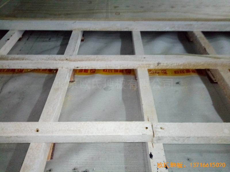 江蘇揚(yáng)州市廣陵區(qū)體操館運(yùn)動地板鋪裝案例1