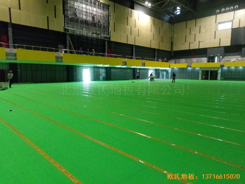 江蘇揚(yáng)州市廣陵區(qū)體操館運(yùn)動地板鋪裝案例3