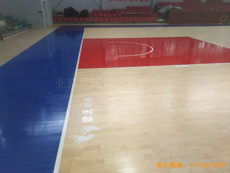 江西宜春公路局體育館體育木地板鋪裝案例4