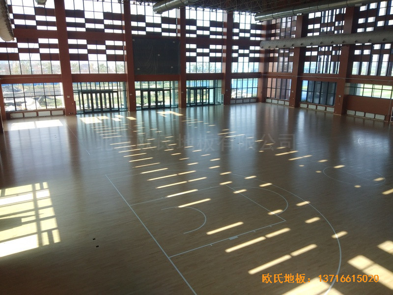 河北工程大學(xué)新校區(qū)籃球館體育地板鋪裝案例5