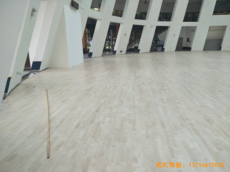 浙江寧波諾丁漢大學(xué)體育館運(yùn)動木地板鋪設(shè)案例3