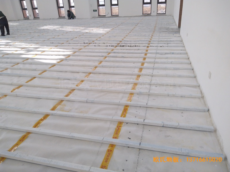 浙江寧波象山分?；@球館體育地板鋪裝案例1