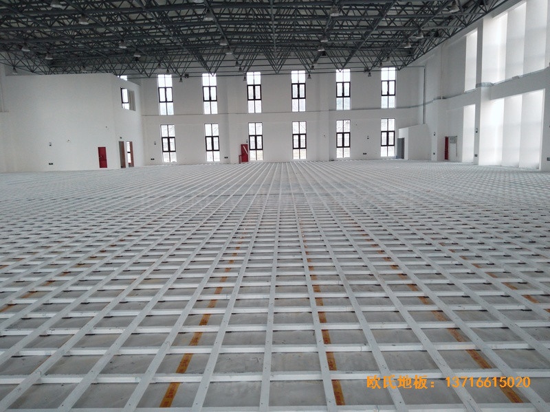 浙江寧波象山分?；@球館體育地板鋪裝案例2