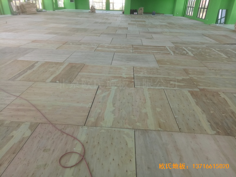 湖北隨州運動館體育地板鋪設(shè)案例2