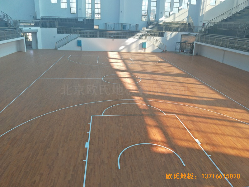 湖南辰溪實驗學(xué)?；@球館運動木地板鋪設(shè)案例5