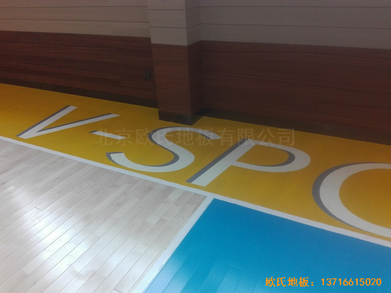 長沙萬科金域行業(yè)體育館體育木地板鋪設(shè)案例3