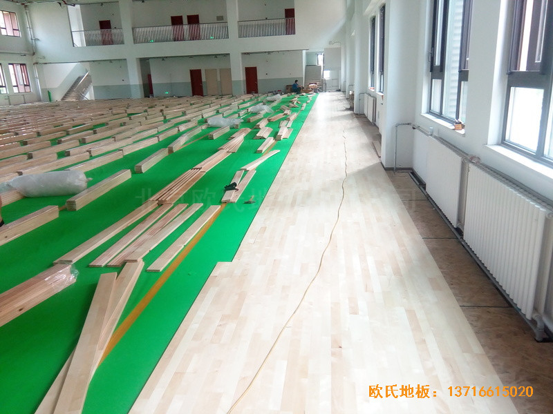 北京趙全營(yíng)鎮(zhèn)天順小學(xué)體育館運(yùn)動(dòng)地板鋪設(shè)案例3