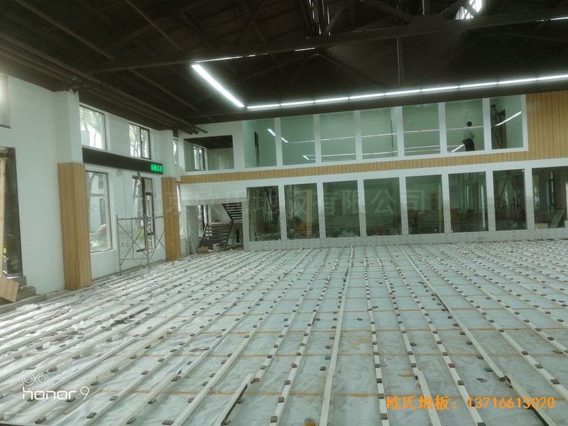 上海江楊南路485號攻守道場運(yùn)動地板安裝案例1
