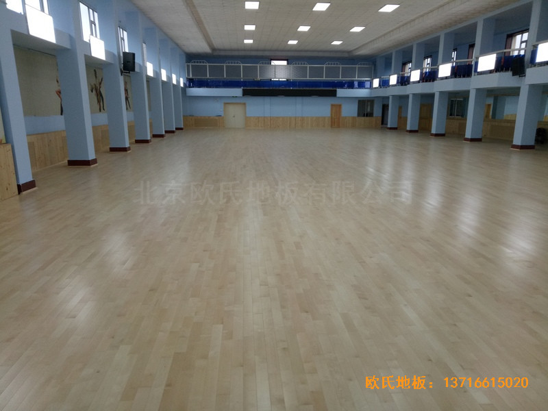 圖們鐵路運(yùn)動館運(yùn)動地板施工案例5