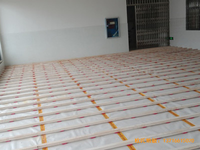 湖南衡陽鐵一中運動館運動地板施工案例