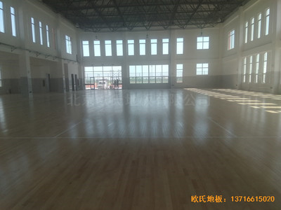 山東沾化第三實驗小學體育館運動木地板安裝案例