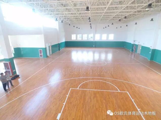 濟南市保利中心教育地塊工程風雨操場體育木地板案例