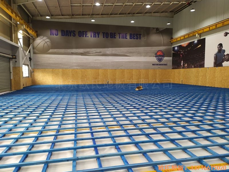 江蘇昆山市博瑞祥汽車一站服務(wù)運動地板施工案例