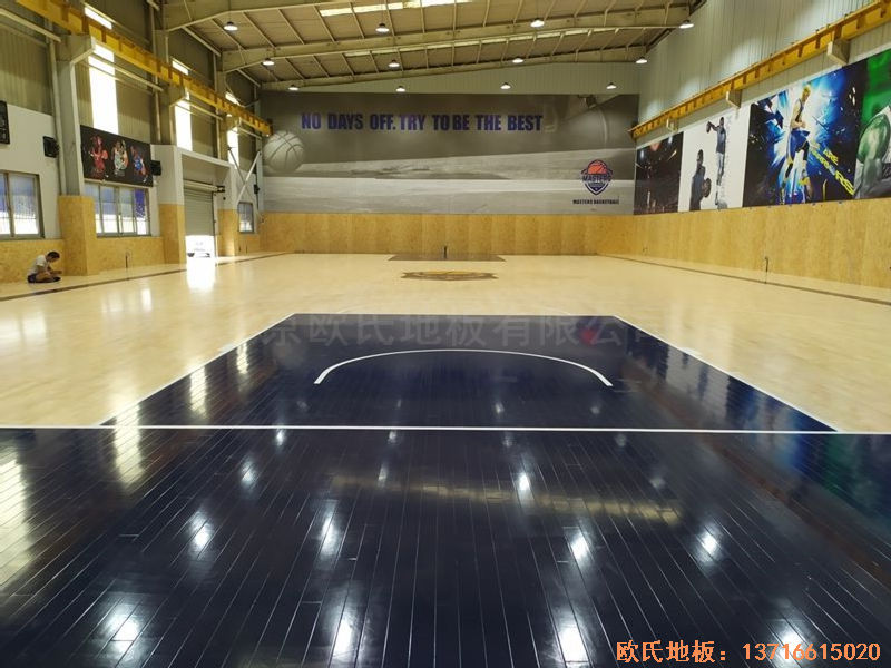 江蘇昆山市博瑞祥汽車一站服務(wù)運動地板施工案例