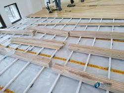 一般籃球場館木地板施工隊