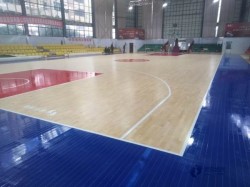 俄勒岡松舞臺運(yùn)動地板施工流程