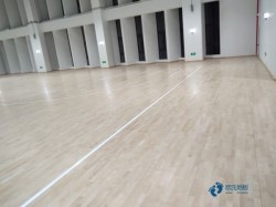 學(xué)校俄勒岡松舞臺(tái)體育場(chǎng)木地板施工團(tuán)隊(duì)